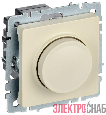 Светорегулятор СП BRITE пов-наж. 600Вт СС10-1-0-БрКр механизм беж. IEK BR-D20-0600-K10