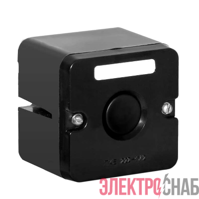 Пост кнопочный ПКЕ-222/1 кнопка "Пуск" черн. Электродеталь ПКЕ-222/1.1Ч