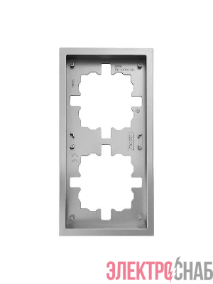 Рамка 2-мест. горизонт. ZIMA сер. матов. LEZARD 704-7400-147