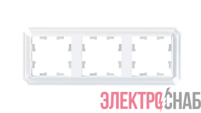 Рамка 3-м AtlasDesign Antique универс. бел. SE ATN100103