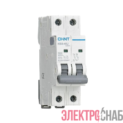 Выключатель автоматический 2п 16А 6кА NB8-40J х-ка C (R) CHINT 320689