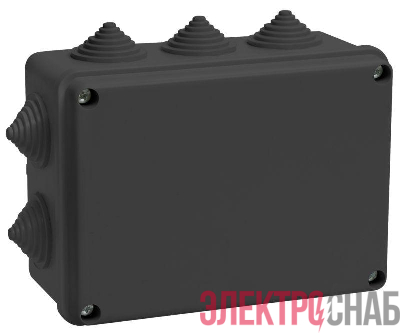 Коробка распаячная ОП 150х110х70 IP55 КМ41242 10 гермовводов черн. IEK UKO11-150-110-070-K02-55