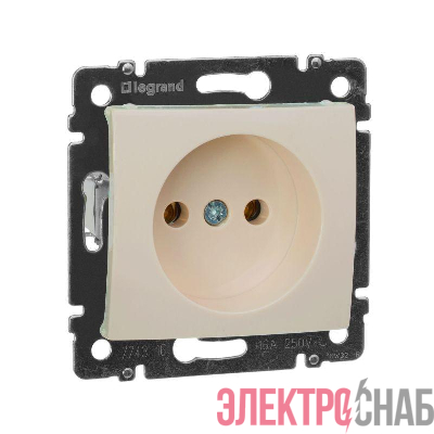 Розетка 1-м СП Valena 16А IP21 без заземл. на винтах механизм сл. кость IEK 774316