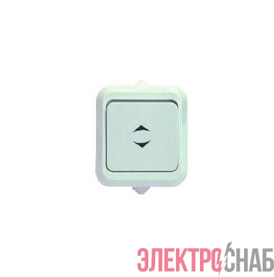 Переключатель проходной 1-кл. ОП 10А IP44 п/герм. бел. Makel 18303