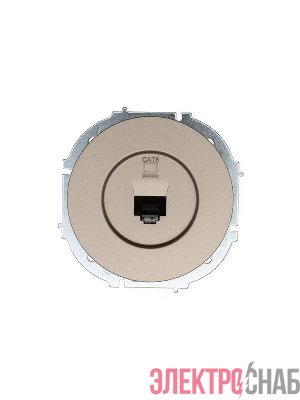 Розетка компьютерная СП OSEN RJ45 кат.6 механизм титан LEZARD 743-3788-140