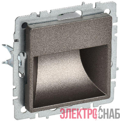 Подсветка светодиодная BRITE встраив. ПЛ20-БрТБ механизм бронза IEK BR-FL20-K45