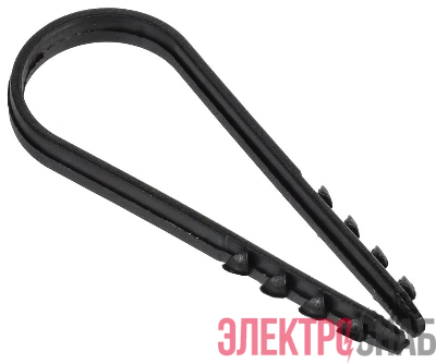 Дюбель-хомут 19х25мм для круглого кабеля нейлон черн. (уп.100шт) GENERICA UDH13-19-25-100-K02-G