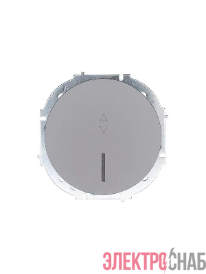 Выключатель проходной 1-кл. СП OSEN 10А IP20 с подсветкой механизм сер. матов. LEZARD 743-7488-114