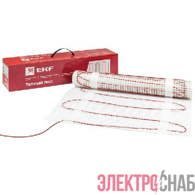 Комплект &quot;Теплый пол&quot; (мат) двухжил. 75Вт 0.5кв.м &quot;Уют&quot; PROxima EKF nm2-75-0.5