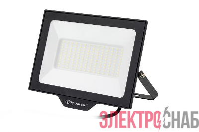 Прожектор светодиодный СДО FL 10 C 100W VW 865 BK CL LED 277х220х30мм 100Вт 6500К IP65 черн. Русский Свет 15081023056