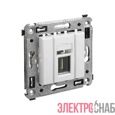 Розетка USB 2.0 1-м СП Avanti &quot;Белое облако&quot; тип А-А DKC 4400403