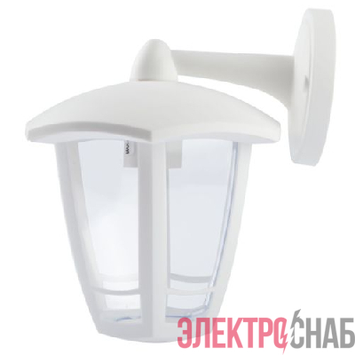 Светильник светодиодный садово-парковый ДБУ 07-8-006 Дели 3 8Вт 3000К IP44 настенный 6 гранный бел. Эра Б0064238