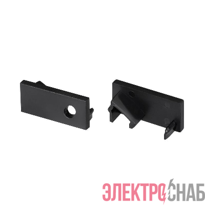 Комплект заглушек SL-BEVEL-W21 BLACK пластик (комплект) Arlight 043693