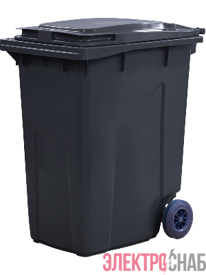 Мусорный контейнер 360л.  серый МКТ 360 МКТ 360