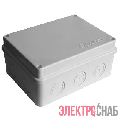 Коробка распределительная ОП 150х110х70мм IP54 10 выходов без гермовводов крышка на винтах сер. Epplast 215312