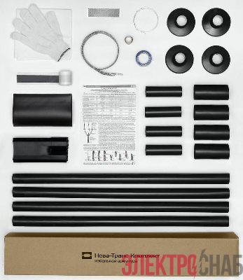 Муфта кабельная концевая наружн. установки 1кВ КНТп 4х(16-25мм) без наконечн. Нева-Транс Комплект 22020071