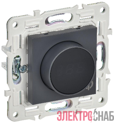 Термостат электронный SKANDY SK-T01T с индикацией титан IEK SK-RT11-K48