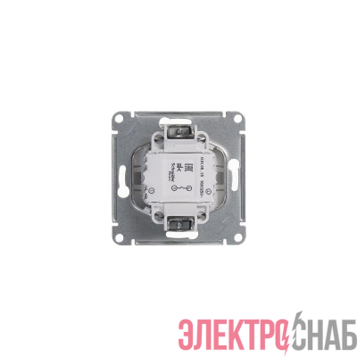 Кнопка нажимная 1-кл. СП Glossa 10А IP20 (сх. 1) 10AX механизм бел. SE GSL000115