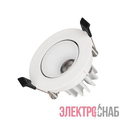 Светильник светодиодный MS-FORECAST-BUILT-TURN-R82-8W Warm3000 (WH-WH 32 deg 230В) IP20 металл Arlight 037187(1)