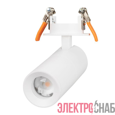 Светильник светодиодный LGD-ARTEMIS-BUILT-FLAP-R55-12W Warm3000 (WH 8-80 deg 230В) IP20 металл Arlight 051797