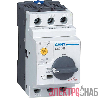 Выключатель автоматический защиты двигателя NS2-32H 6-10А с поворотной ручкой CHINT 253601
