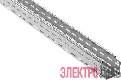 Лоток листовой перфорированный 100х80 L3000 сталь 1.2мм оцинк. IEK CLP10-080-100-120-3