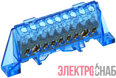 Шина нулевая N в комб. изол. "Стойка" 8х12-9-С TEKFOR IEK TF-NN20-09-DP-K07