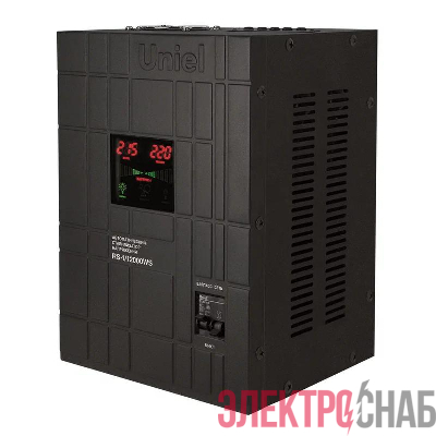 Стабилизатор напряжения RS-1/12000WS 1ф 12кВА релейный настен. с гальванической развязкой Uniel 07386