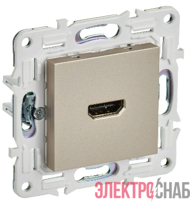 Розетка HDMI SKANDY SK-H01Sh шампань IEK SK-H10-K37