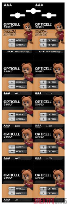 Элемент питания алкалиновый AAA/LR03 (блист. 2штх10) отрывной набор HBDC (уп.20шт) Opticell 5050002/6050002