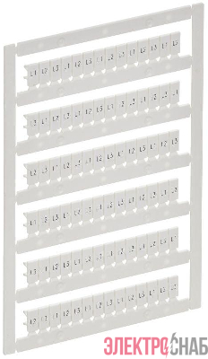 Маркер для CTS/CP 2.5кв.мм "L1; L2; L3" ARMAFIX IEK AF-CT10D-M-D25-22