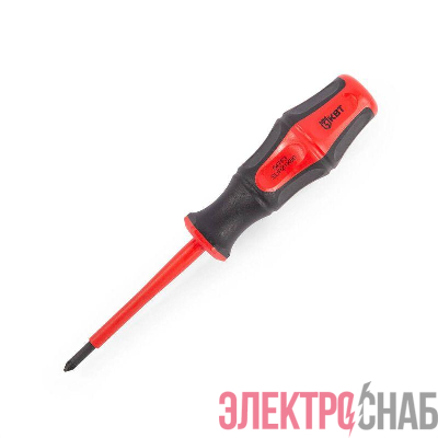 Отвертка диэлектрическая "Профи" PZ/FL1х80 КВТ 79778