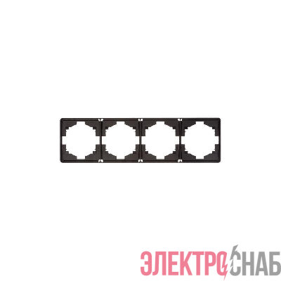 Рамка 4-м ROUND MIELE оникс Kranz KR-78-0754-3