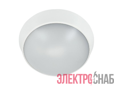 Светильник светодиодный WP 15 C 18W OP 840 D220 WH 220х80мм 18Вт 4000К IP65 ЖКХ круглый пылевлагозащ. бел. Русский Свет 15071524503