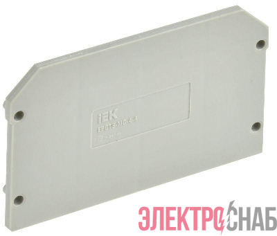 Заглушка для CTS-MC 4 вывода 4кв.мм сер. IEK YCT12-00-4-K03-004-ZGL