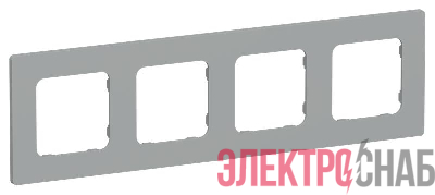 Рамка 4-м СП FLITE РУ-4-К-ФлС сер. IEK FI-M42-32-20-K03