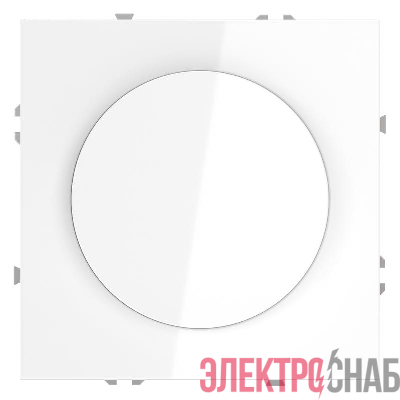 Светорегулятор поворотно-нажимной СП S70 600Вт механизм бел. глянцевый Voltum VLS070301