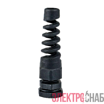 Сальник PG9 d4-8мм (d отверст. 15мм) IP54 с гибким отводом EKF plc-pg-9-g