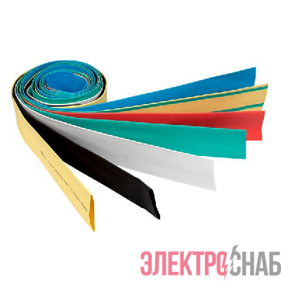 Набор трубок термоусадочных ТУТ 10/5; 12/6; 16/8; 20/10; 25/12.5; 30/15; 40/20 (7 цветов по 7шт 1м) PROxima EKF tut-n-1-r