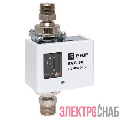 Реле перепада давления RVG-30-0.2-2 (0.2 МПа) EKF RVG-30-0.2-2