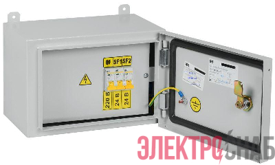 Ящик с понижающим трансформатором ЯТП 0.25 230/24В (3 авт. выкл.) УХЛ2 IP54 IEK MTT13-024-0251-54