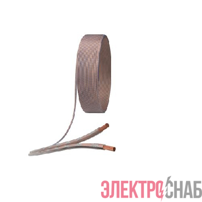 Кабель акустический 2х2.5 прозр. 100м (м) ЭРА Б0048275