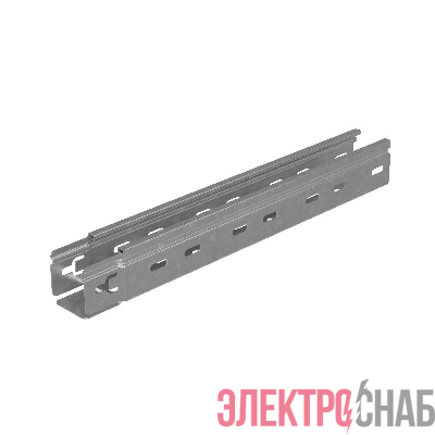 Лоток листовой перфорированный 50х50 L3000 сталь 0.55мм "БЫСТРЫЙ МОНТАЖ ПЛЮС" LPplus50-50-0.55-3000 оцинк. КМ PL0195