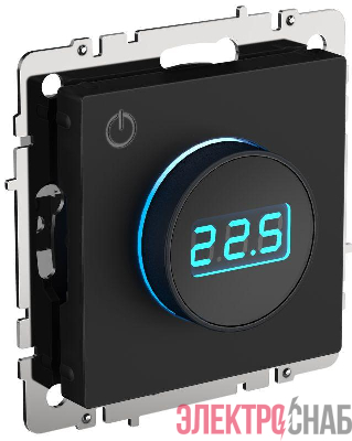 Термостат электронный с индик. BRITE СП IP20 ТС10-1-БрЧ механизм черн. IEK BR-RT11-K02