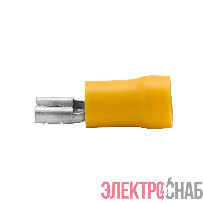 Наконечник изол. "розетка" 2.5-6кв.мм А=9.9х1.1мм желт. (уп.50шт) DKC 2C09P