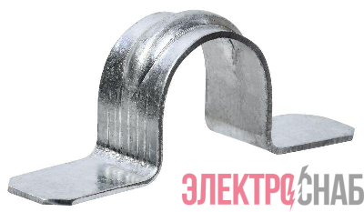 Скоба крепежная двухлапковая d25-26мм метал. для монтажного пистолета ELASTA IEK ET-MP40D-SD-025-01-100