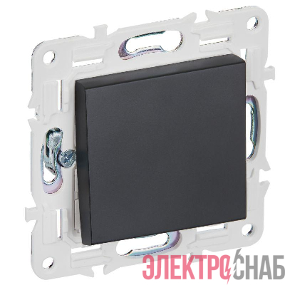 Выключатель перекрестный 1-кл. SKANDY 10А SK-V03Bl черн. IEK SK-V13-0-10-K02