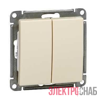 Выключатель 2-кл. СП W59 10А IP20 10AX механизм сл. кость SE VS510-252-2-86