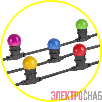 Гирлянда "Белт Лайт" 61 554 NGF-01-100-40-E27-BL 250 патронов (уп.100м) Navigator 61554