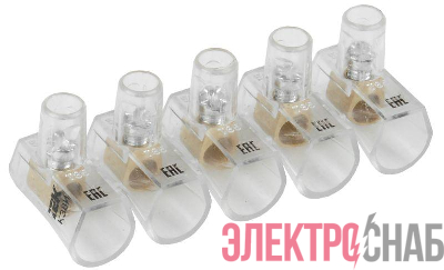 Зажим винтовой концевой изолированный КЗВИ 4.0кв.мм (5х1) IEK UZVK-04-5